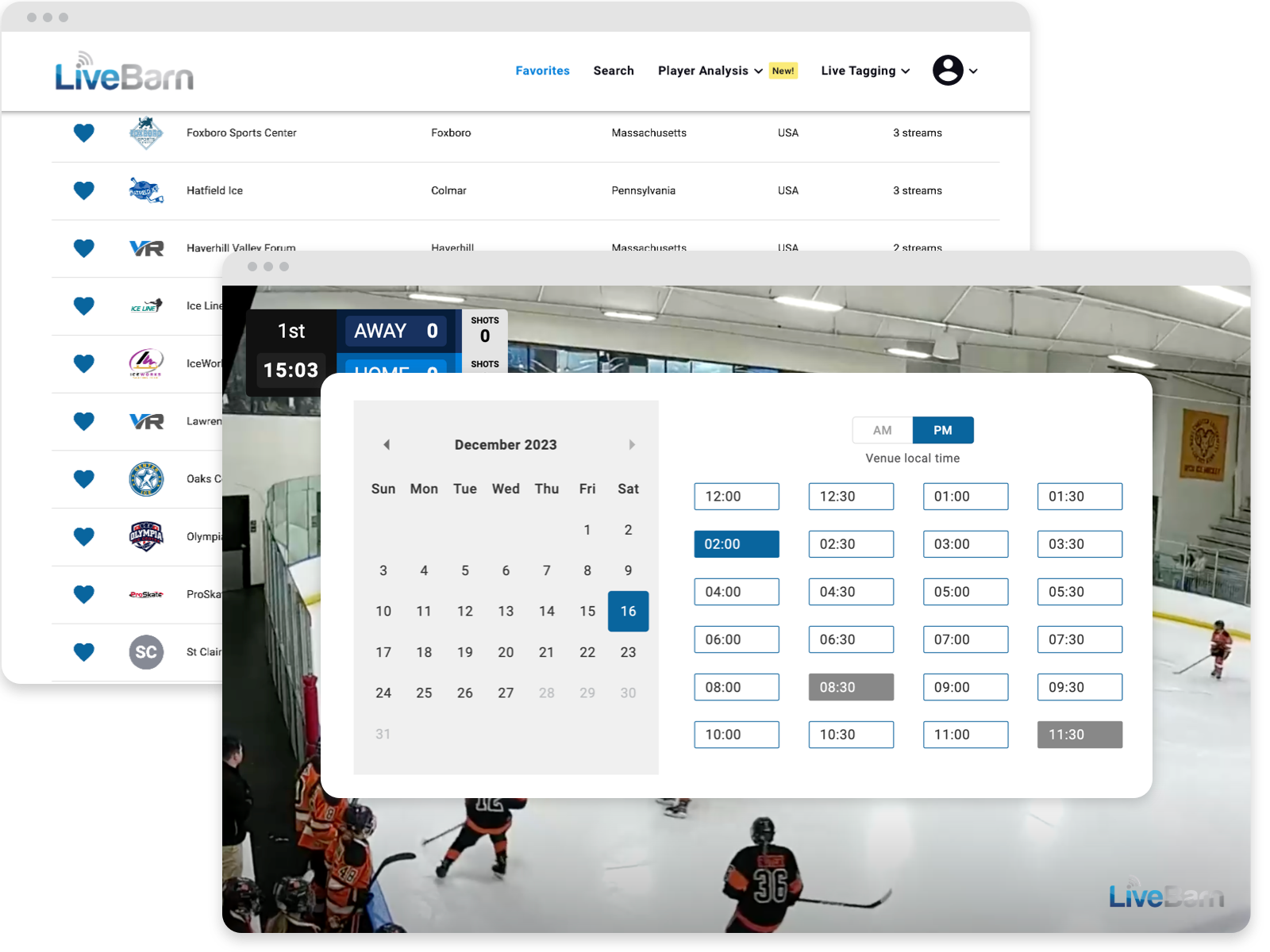 Livebarn Button Features | LiveBarn